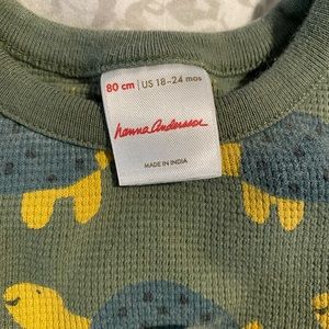 Hanna Andersson Turtle pajamas toddler 18-24m